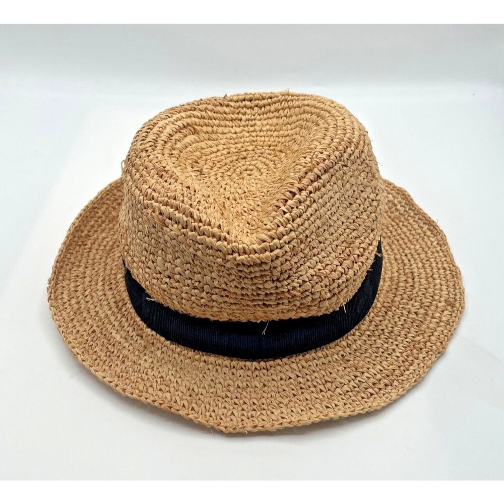 J Crew F1722 Packable Straw Hat Size S/M Mint
